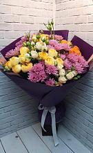 Букет цветов из:  Хризантемы и Розы в Макарьеве