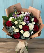 Букет цветов из:  Розы и Альстромерии в Макарьеве