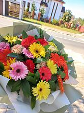 Букет цветов из:  Герберы #REPLACE_PRED# Макарьеве