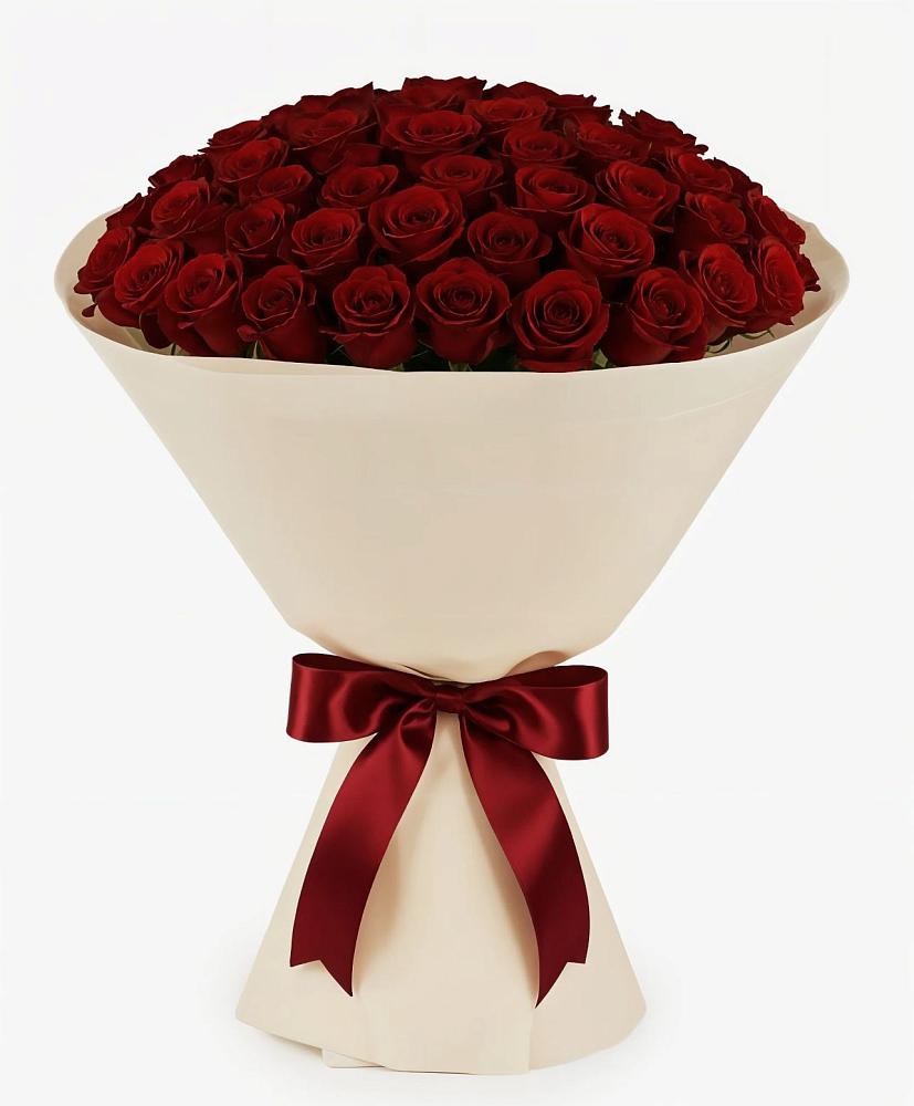 Букет 101 Бордовая роза Блэк Бакарра в Макарьеве