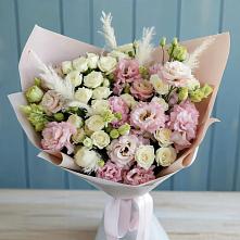 Букет цветов из:  Альстромерии и Розы #REPLACE_PRED# Макарьеве