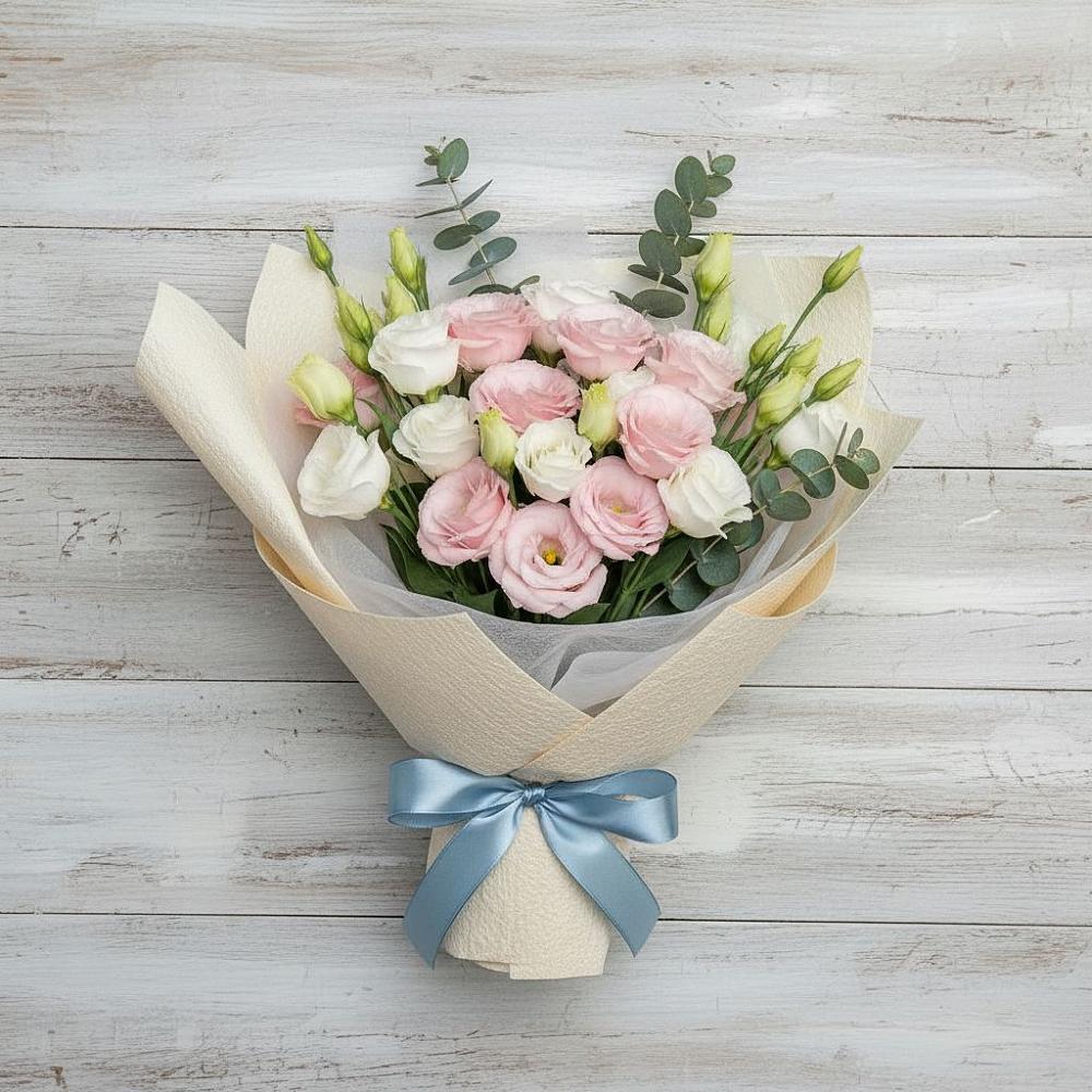 Букет цветов из: Лизиантусы в Макарьеве